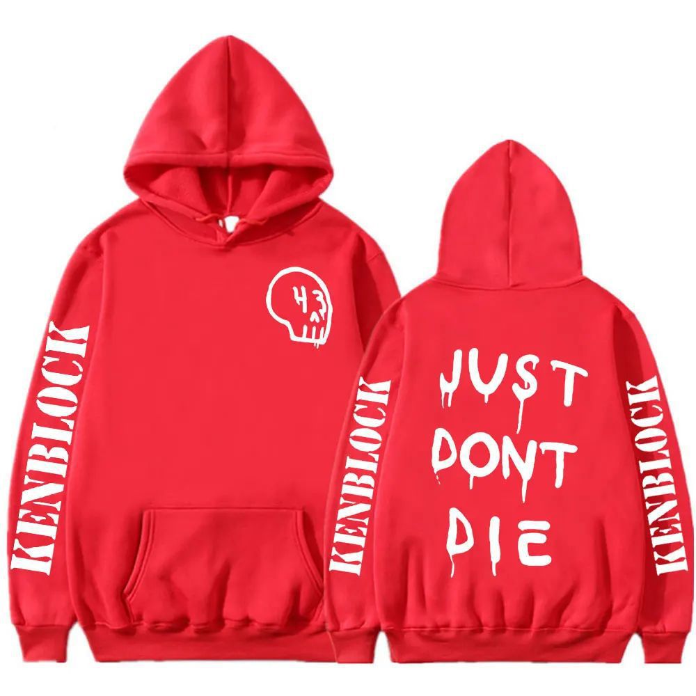 2024 Just Dont Die 43 Ken Block Hoodie Men Harajuku Letter