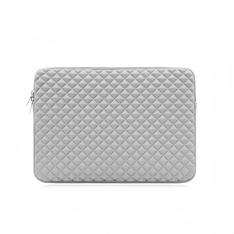 Bolsa de computadora portátil de 15,6 pulgadas cubierta de diamante relieve con bolsas de camelón para viajes de negocios 16 pulgadas