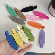 网红同款无痕发夹冲浪板发卡女韩国简约金属刘海夹边夹不伤发头饰