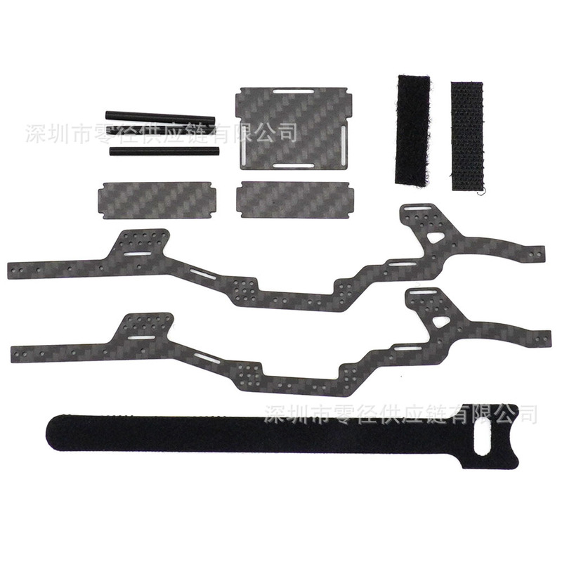 Carbon Fiber Car Frame Chassis Kit for Alloy Toy Car Scx24 Lcg 1/24 Rc Car Parts Carbon Fiber Car Frame Chassis Kit for Alloy Toy Car Scx24 Lcg 1/24 Rc Car Parts