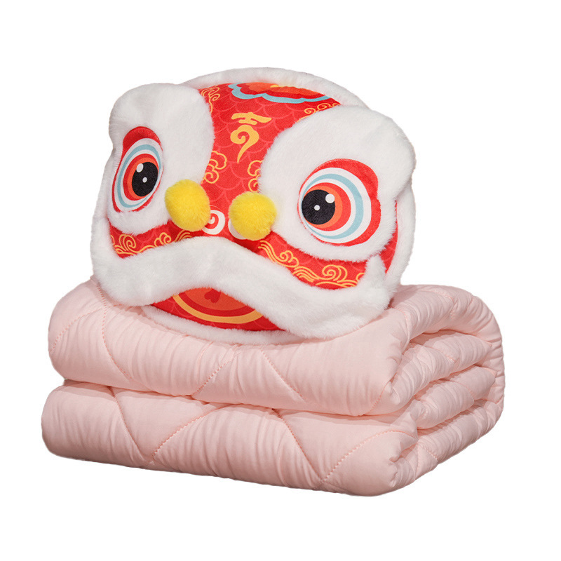Guochao serpiente 3 - en - 1 mantas de almohada china muñeca de viento despierta león sofá de celebración regalos de Año Nuevo regalos de la empresa