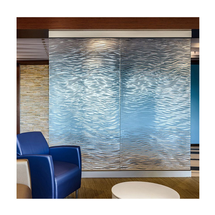 Foshan Glass Factory Artistic Glass Office Hot-Melt Tempered Glass Partition