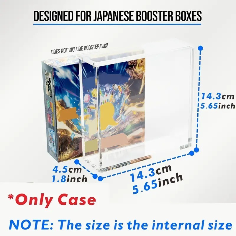 模型展示用積み重ね可能なアクリル製フィギュアボックス、ETBポケモンカードゲーム用収納ボックス|undefined