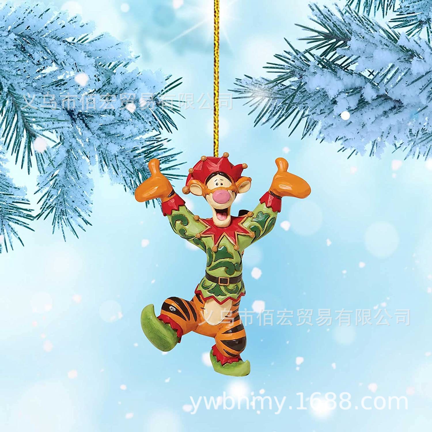 2022-23 nuevo acrílico de dibujos animados árbol de Navidad decoración colgante Navidad casa coche mochila colgante regalo