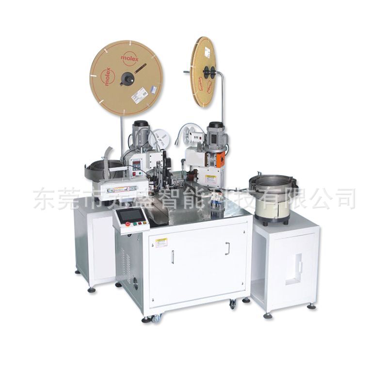 自动双头穿透明护套端子机 全自动端子机 单头双头胶壳机