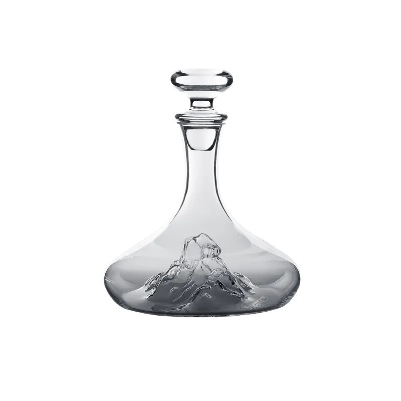 Iceberg creativo vino tinto ligeramente lujoso cintura de alto grado gran barriga botella divisor de vino comercial de alto valor divisor de vino de uva