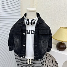 童装男童秋装牛仔外套儿童韩版帅气夹克中小童宝宝春秋牛仔上衣潮