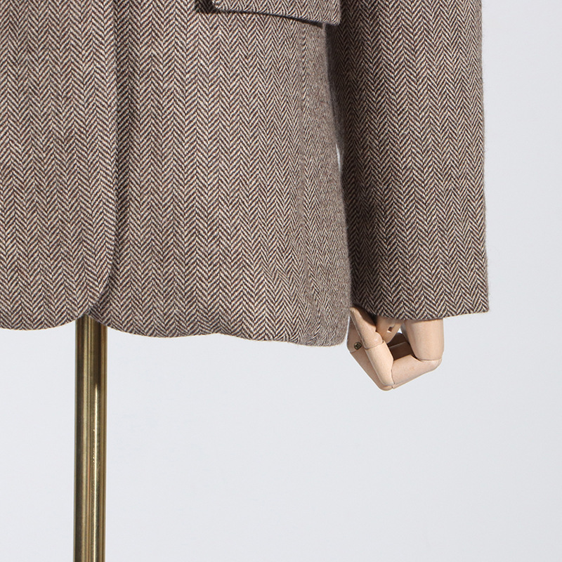 Women's Clothing Spring New Artistic Retro Three dimensional Flower Loose Design One button Solid Color Suit Jacket for Women_voghion.com