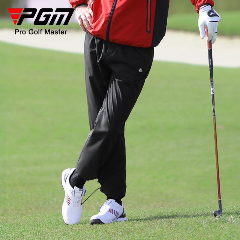 Quần thể thao golf nam chống mưa, thun eo điều chỉnh dây — KUZ095-màu trắng, KUZ095-Màu đen