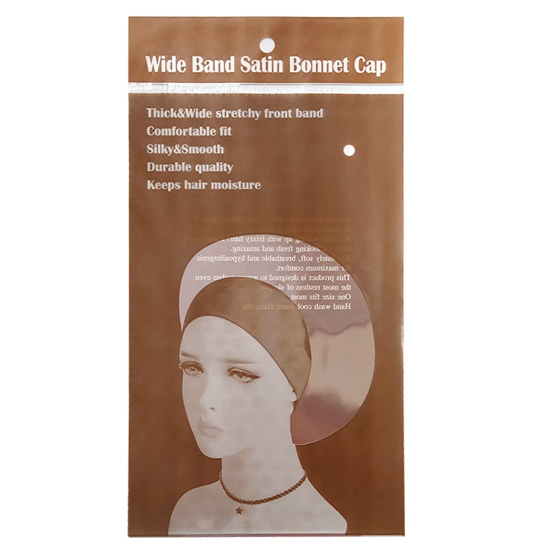 Sleeping Hat TJM-301 — Wide-Edge High-Elastic Ladies Hair Care Cap, Satin-Look, 56–58 cm