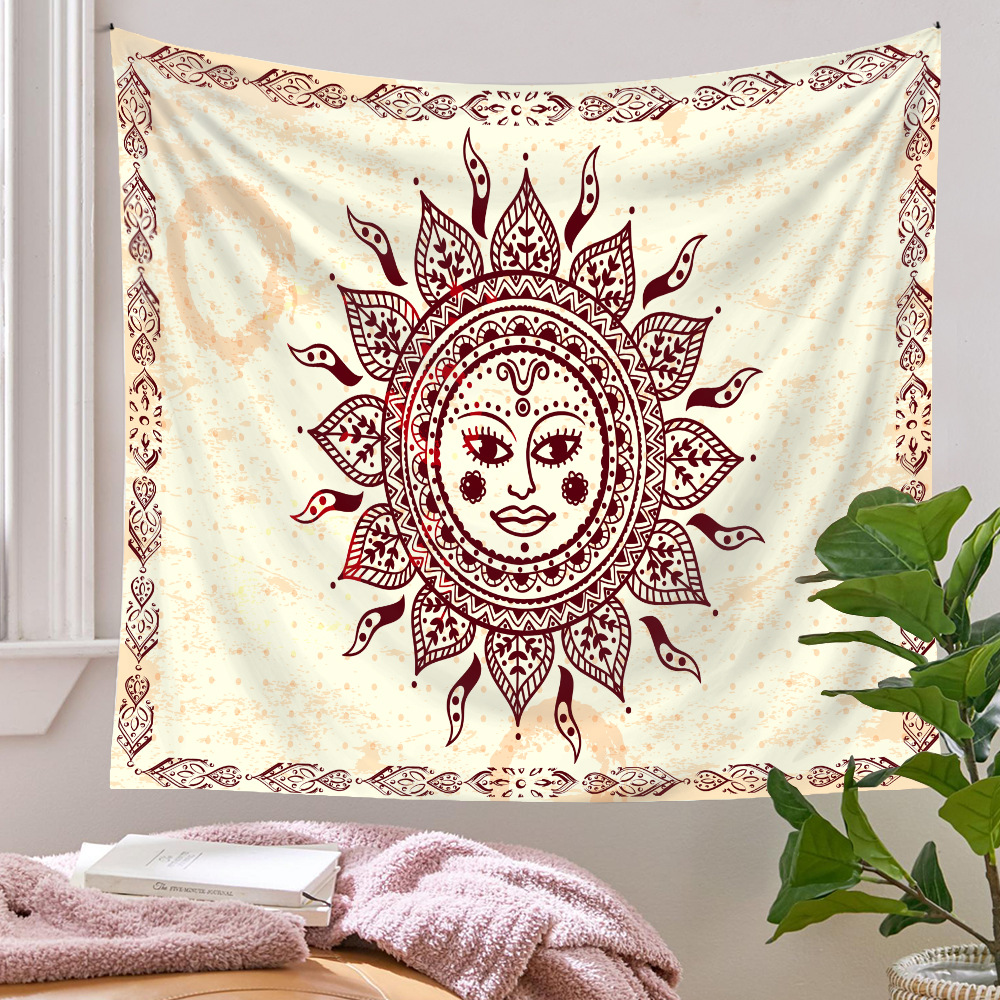 Tissu Décoratif Motif Soleil Lune De Style Bohème Tapisserie Mandala En Gros Nihaojewelry display picture 50
