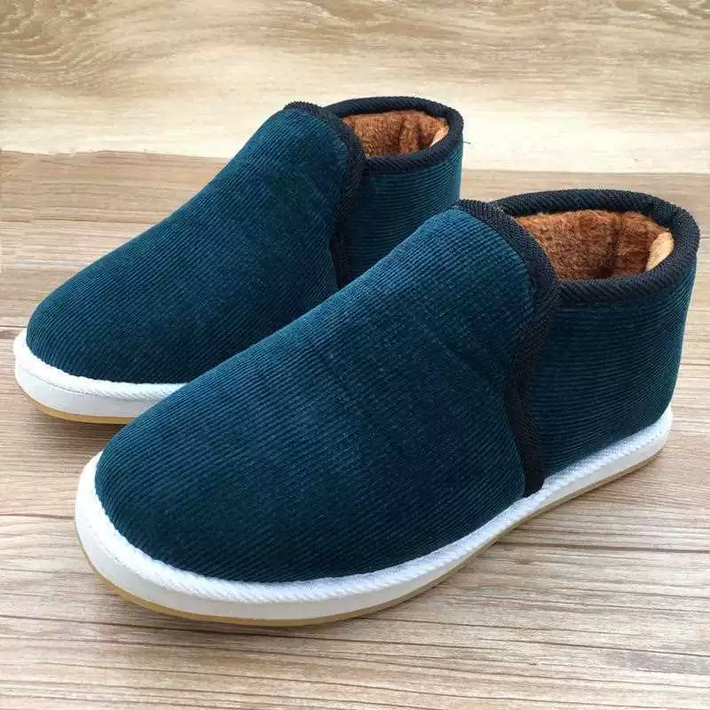 Зимние хлопковые туфли ручной работы, женские туфли среднего и пожилого возраста, утолщенная противоскользящая мягкая подошва, вспененная обувь