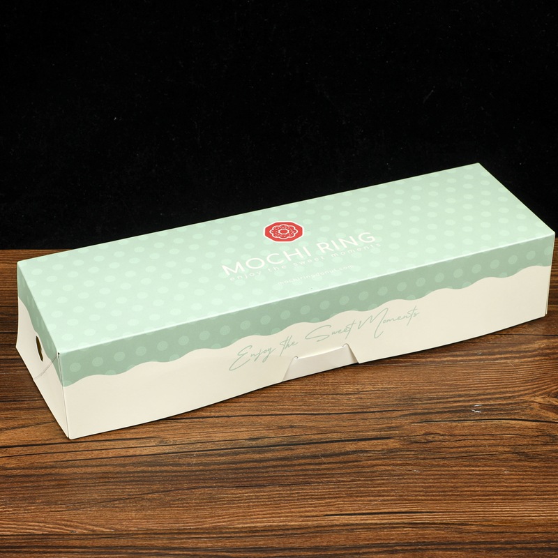 泡芙盒子蛋挞盒法式长方形透明盒子烘焙西点蛋糕包装一次性打包盒