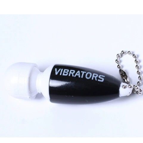 Mini vibrating massage wand (HaoQi), keychain, compact personal vibrator, 5 colors