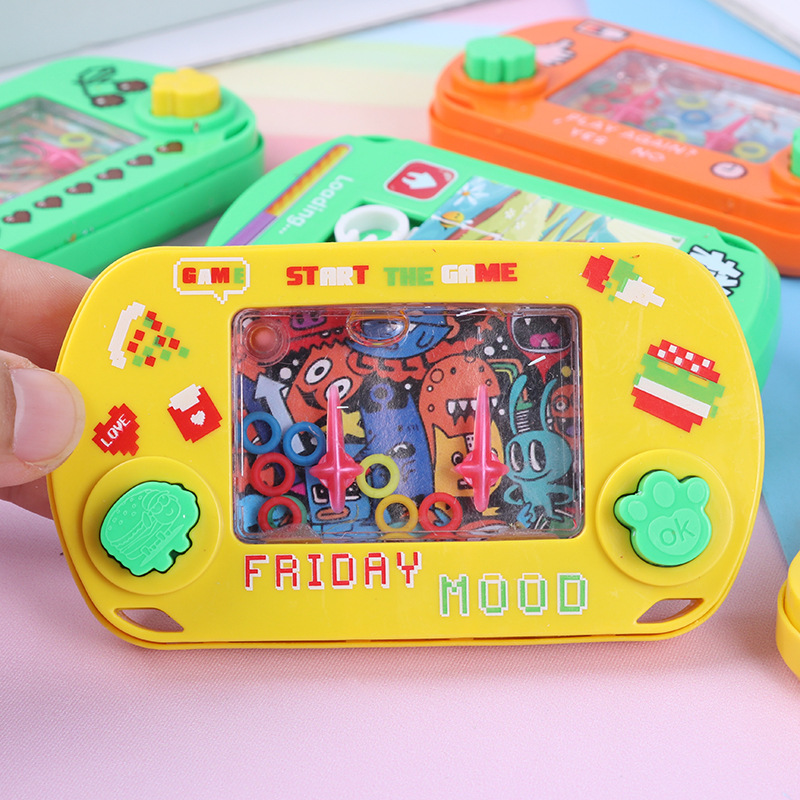 Huarong Road rompecabezas máquina de agua de anillo dos en uno máquina de juego de anillo de agua para niños juguetes para estudiantes al por mayor