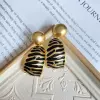 139# silver needle-gold-black