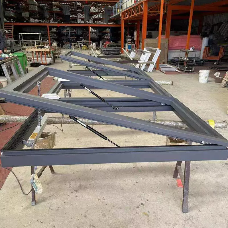 源头厂家隔离屋顶智能天窗铝合金电动天窗通风天井斜屋采光天窗