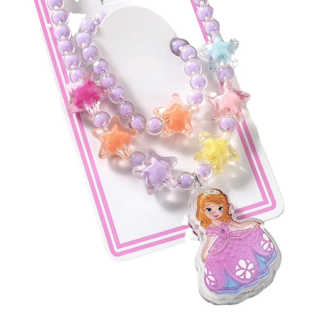 Directo de fábrica colgante luminoso collar traje de dibujos animados pulsera luminosa con luz joyería para niños joyería creativa al por mayor