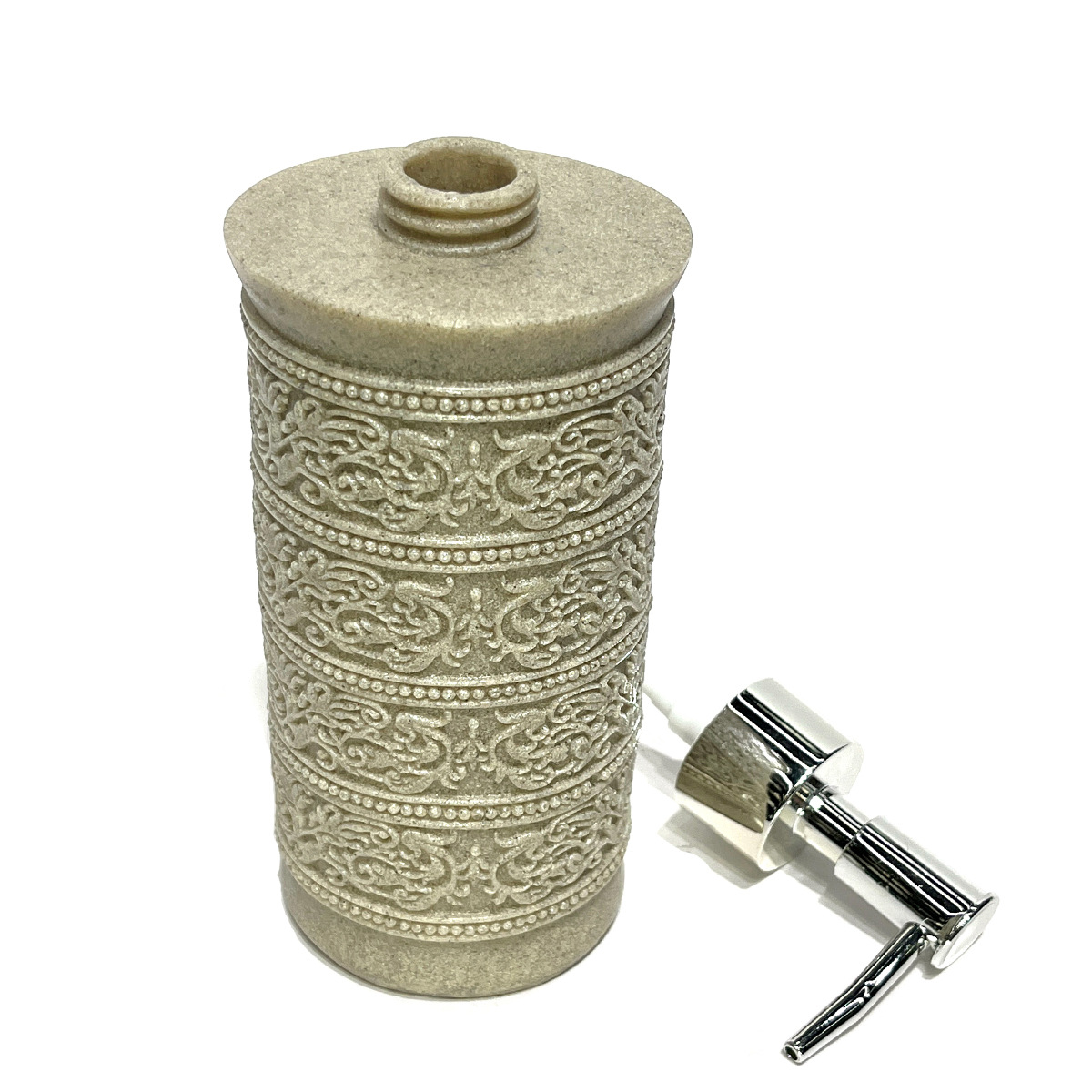 Diseño de piedra arenisca de imitación, baño de arena y grava de resina de cuatro piezas, juego de lavado de baño simple, modelo de hotel, suministros de habitación