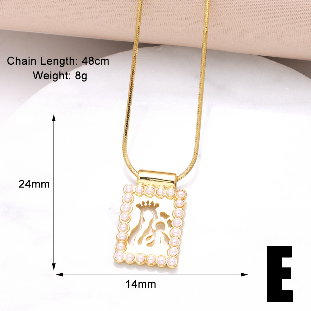 Großhandel Schmuck Vintage-Stil Einfacher Stil Kreuzen Kupfer Hülse Überzug Halskette Mit Anhänger Schlangenkette display picture 7