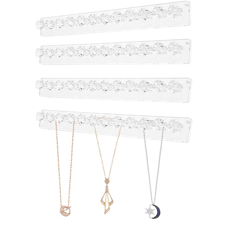 Venta al por mayor de acrílico gancho joyería COLLAR COLGANTE de escritorio de almacenamiento de pared gancho acrílico rack de almacenamiento image 1