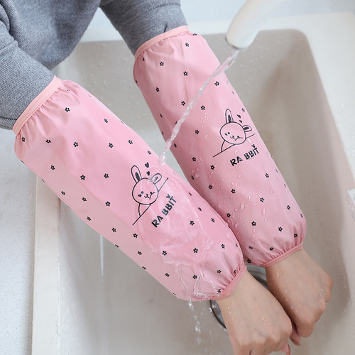 Korean Waterproof and Stain-Proof Sleeve Covers for Kitchen - Cute Adult Long Sleeve Student Cartoon Waterproof Sleeve Covers - Bulk Wholesale