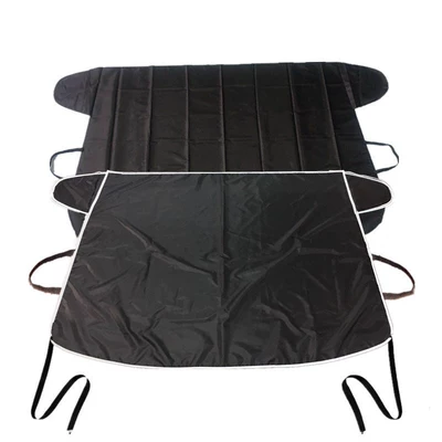 Snow Shield Black Rubber Oxford — Car snow shield