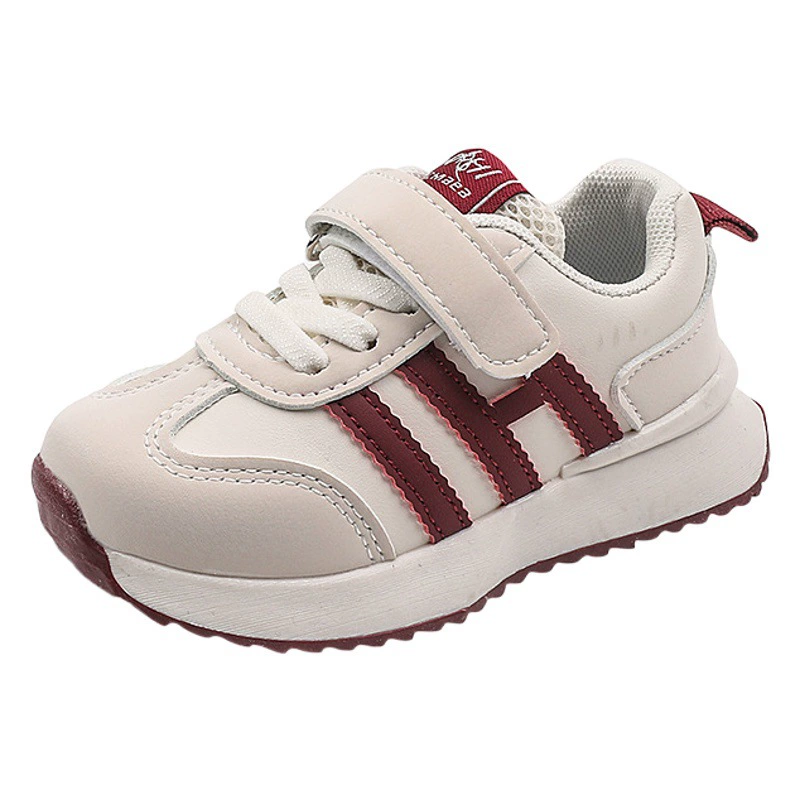 Весной и осенью новые модные детские туфли с аргановой подошвой, кожаные кроссовки для мальчиков, нескользящая Мягкая подошва, обувь для маленьких девочек