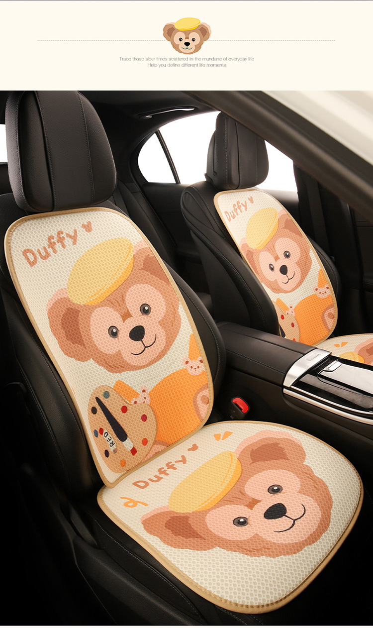 Car seat cushion four seasons universal cute Duffy seat cushion half pack new seat cover winter women's car seat cushion cover