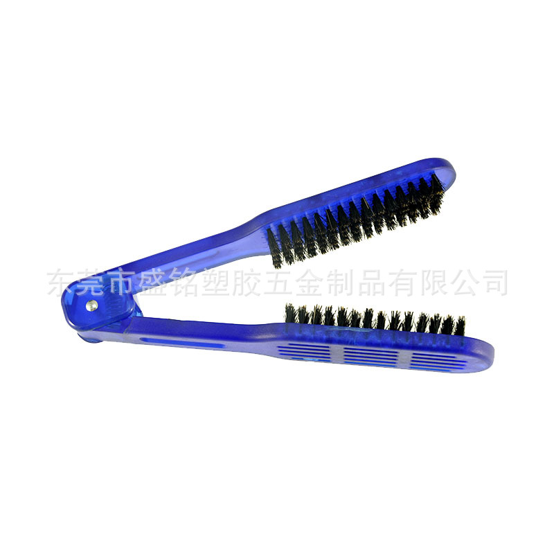 Peine de madera contrachapada modelado peine suministros de peluquería cristal agujero de aire férula peine de pelo recto resistente a altas temperaturas peine de pelo Placa de pelo peine