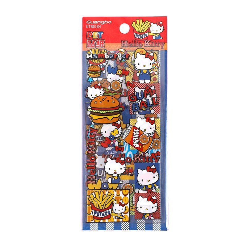 广博文具 正版三丽鸥凯蒂猫款PET贴纸儿童可爱Hello kitty装饰贴|undefined