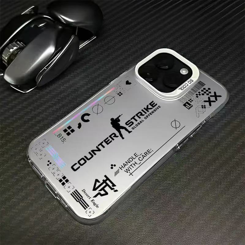 Csgo es adecuado para la carcasa del teléfono móvil Apple 16Promax, carcasa de gas de la personalidad, iPhone15, tendencia 14/13 Europa y América 12/