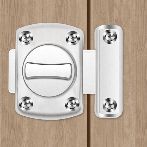 Zinc alloy small latch door buckle door latch door latch new thickened anti-theft hasp surface-mounted wooden door latch lock
