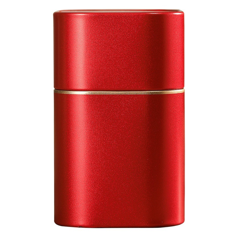 Caja de hojalata de olla de té portátil 50g olla de té negro sellado olla de nuez de betel simple color sólido té olla de hierro personalización