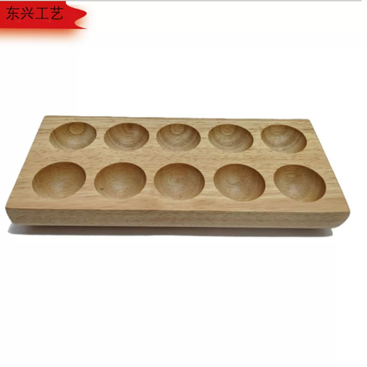 Beech egg storage box anti-shatter protection rack creative refrigerator storage dish anti-collision egg grid