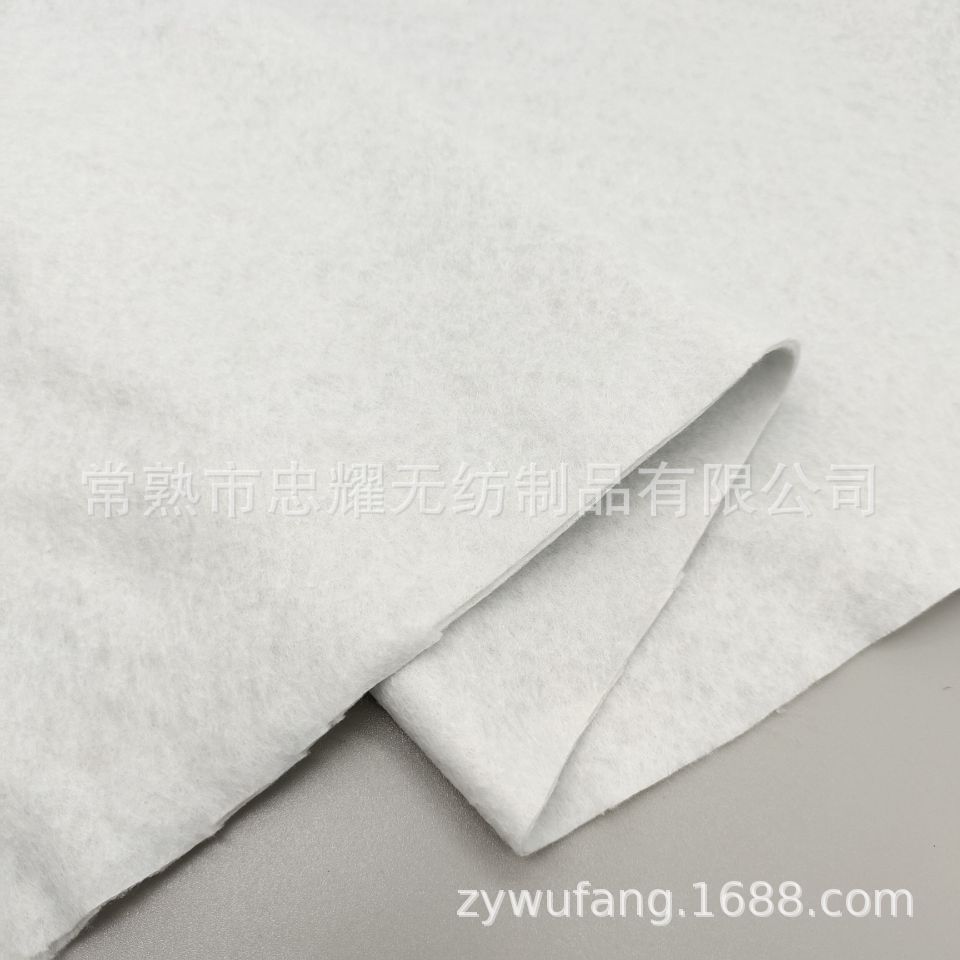 复合针刺无纺布针刺棉 厂家生产复合无纺布针刺棉 白色针刺复合布