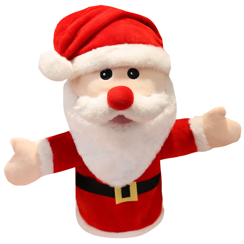 Juguetes de Navidad Papá Noel muñecas de alces juegos para padres e hijos accesorios de cuentos juguetes de peluche divertidos interactivos