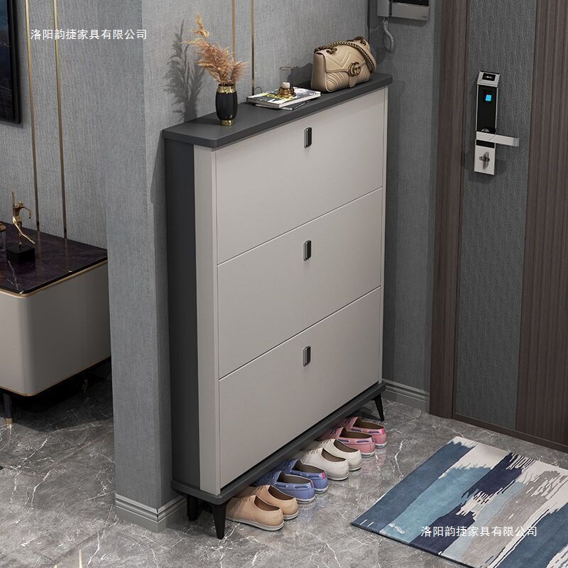 Shoe Cabinet for Home Entrance, 2026 New Model, Narrow Flip-Top Storage Cabinet for Entryway, Integrated Against the Wall, for Hallway Outside the Door Shoe Cabinet for Home Entrance, 2026 New Model, Narrow Flip-Top Storage Cabinet for Entryway, Integrated Against the Wall, for Hallway Outside the Door