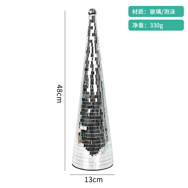 Espejo de vidrio de bar de boda ktvdisco discoteca iluminación de escenario bola láser oro plata bola reflectante roja