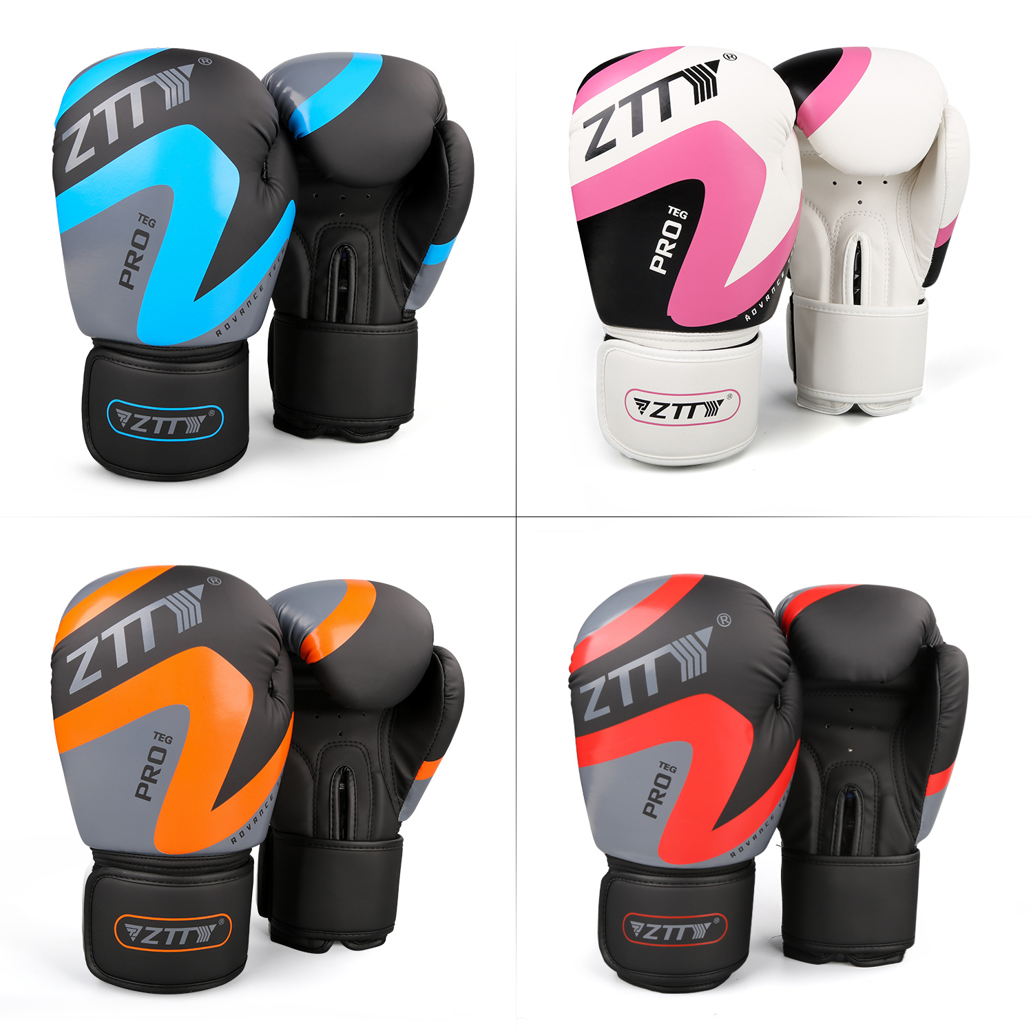 Al por mayor guantes de boxeo para adultos engrosados guantes formadores desechables guantes de entrenamiento de competición guantes de boxeo