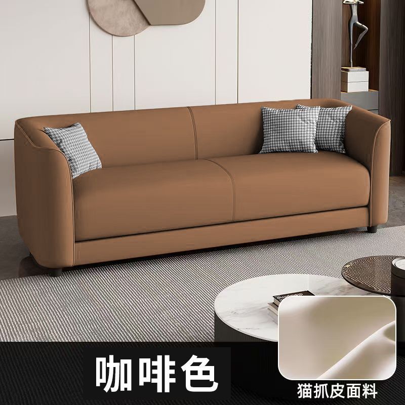 Piel de garra de gato simple y ligera casa pequeña sala de estar apartamento de alquiler barbería doble triple sofá conveniente