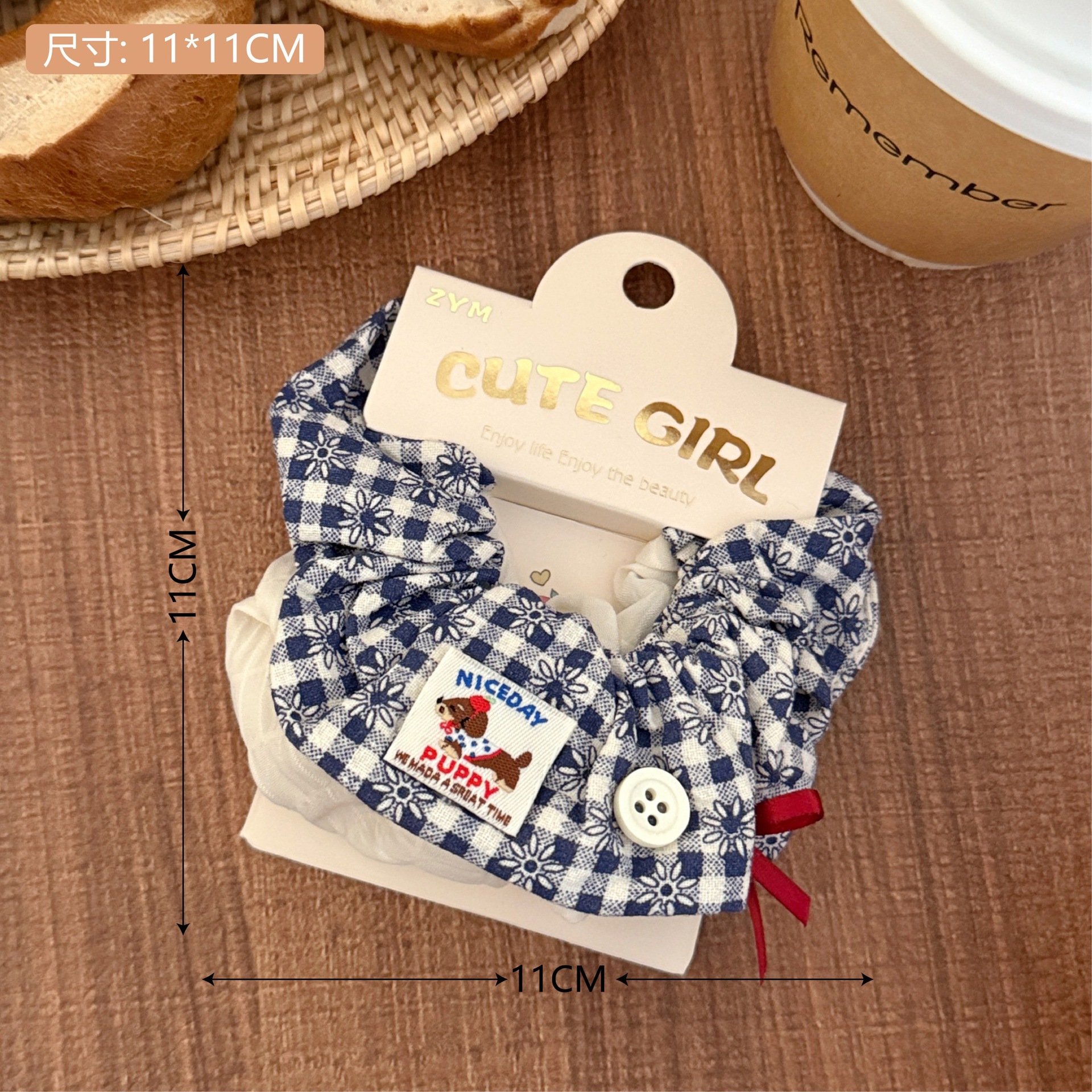 Lazo a cuadros de alto valor francés, lazo para el cabello de intestino grueso, cuerda para el cabello atada con sentido femenino, accesorios para el cabello de cola de caballo lindos de alta elasticidad