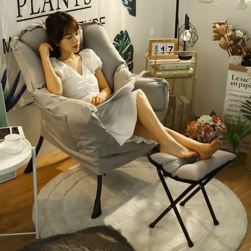 Single Sofa Chair Dormitory Lazy Chair Computer Chair Home Bedroom Makeup Chair Balcony Lounge Chair Girls Lazy Sofa Single Sofa Chair Dormitory Lazy Chair Computer Chair Home Bedroom Makeup Chair Balcony Lounge Chair Girls Lazy Sofa
