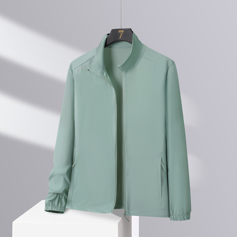 Sun protection clothing for men and women, summer thin cardigan, men's breathable travel jacket, UV protection