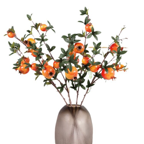 New Year and Spring Festival simulated pomegranate fruit, home interior decoration berry, prop foam fruit branch ornaments, simulated fruit