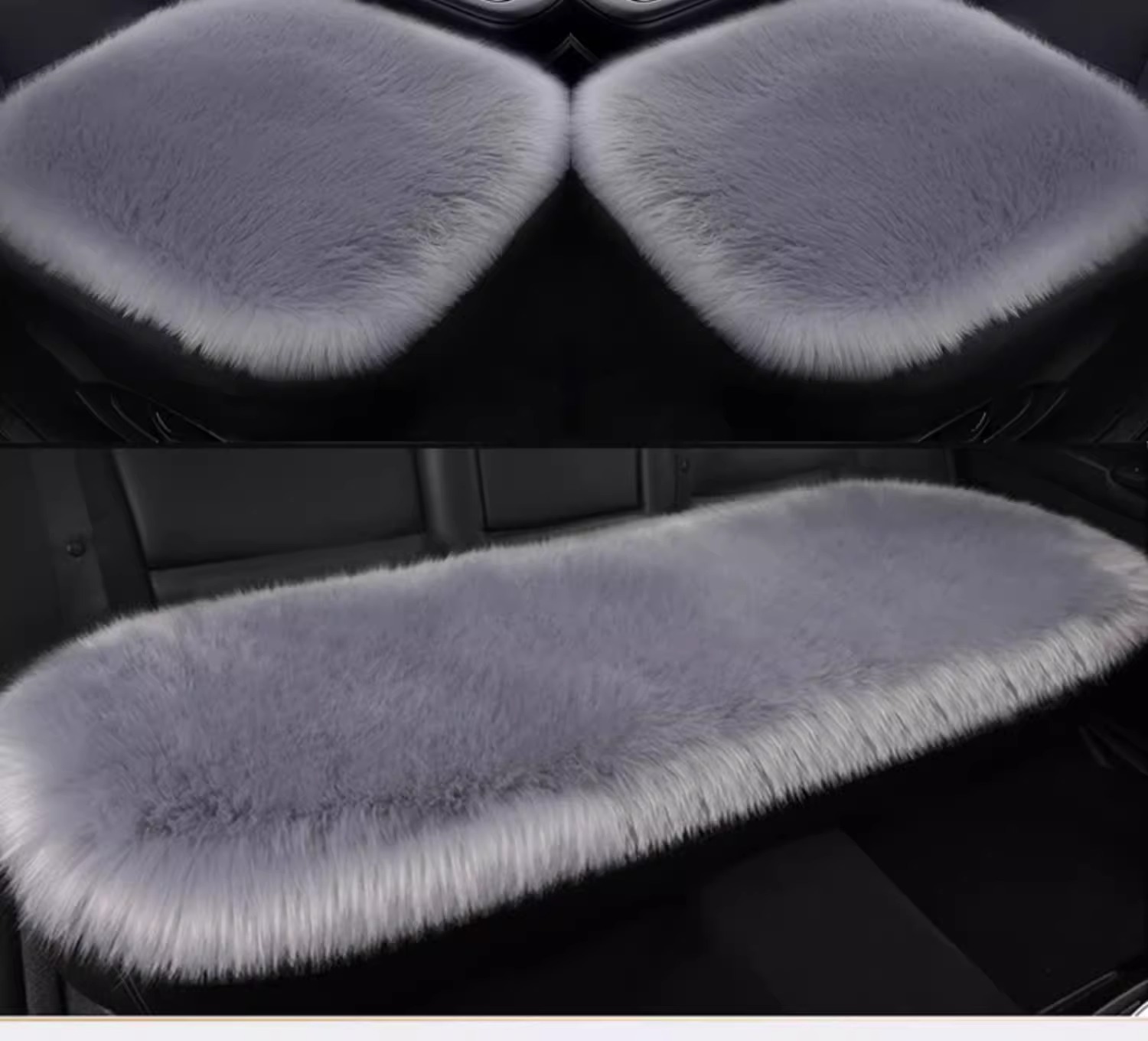 Car Seat Cushion Winter fleece-lined Car Main Driving Internet Celebrity New Goddess Seat Cushion 2023 Warm Fragrance