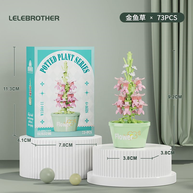 Compatible con flores eternas girasoles de hibisco alta flor de maceta de montaje de bloques de construcción adornos juguetes para niños niñas