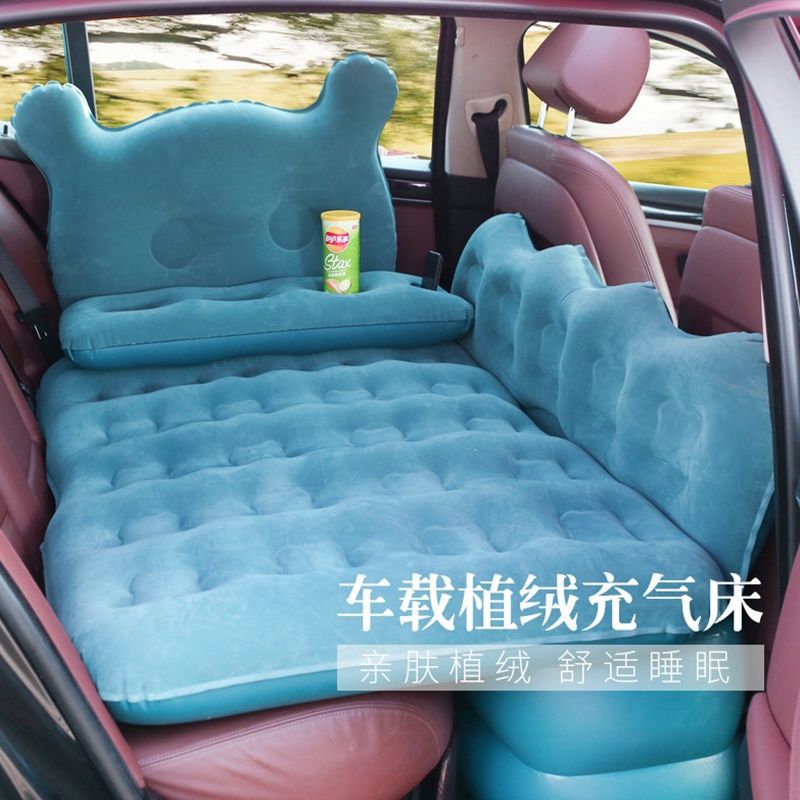 Car Inflatable Bed for Adults, Rear Seat Travel Mattress, Portable Camping for Children, Foldable Air Cushion, Split Without Obstructions