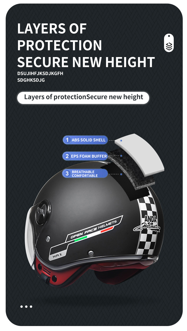 3C Certified Electric Motorcycle Helmet for Women and Men