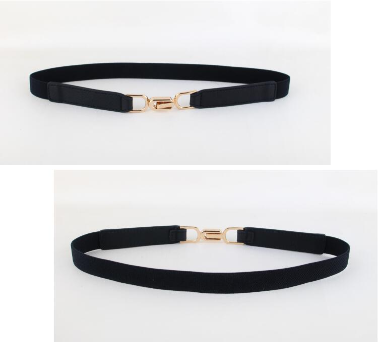 Simple Elastic Thin Belt Decorative Belt Fashion Elastic Belt Wholesale display picture 1